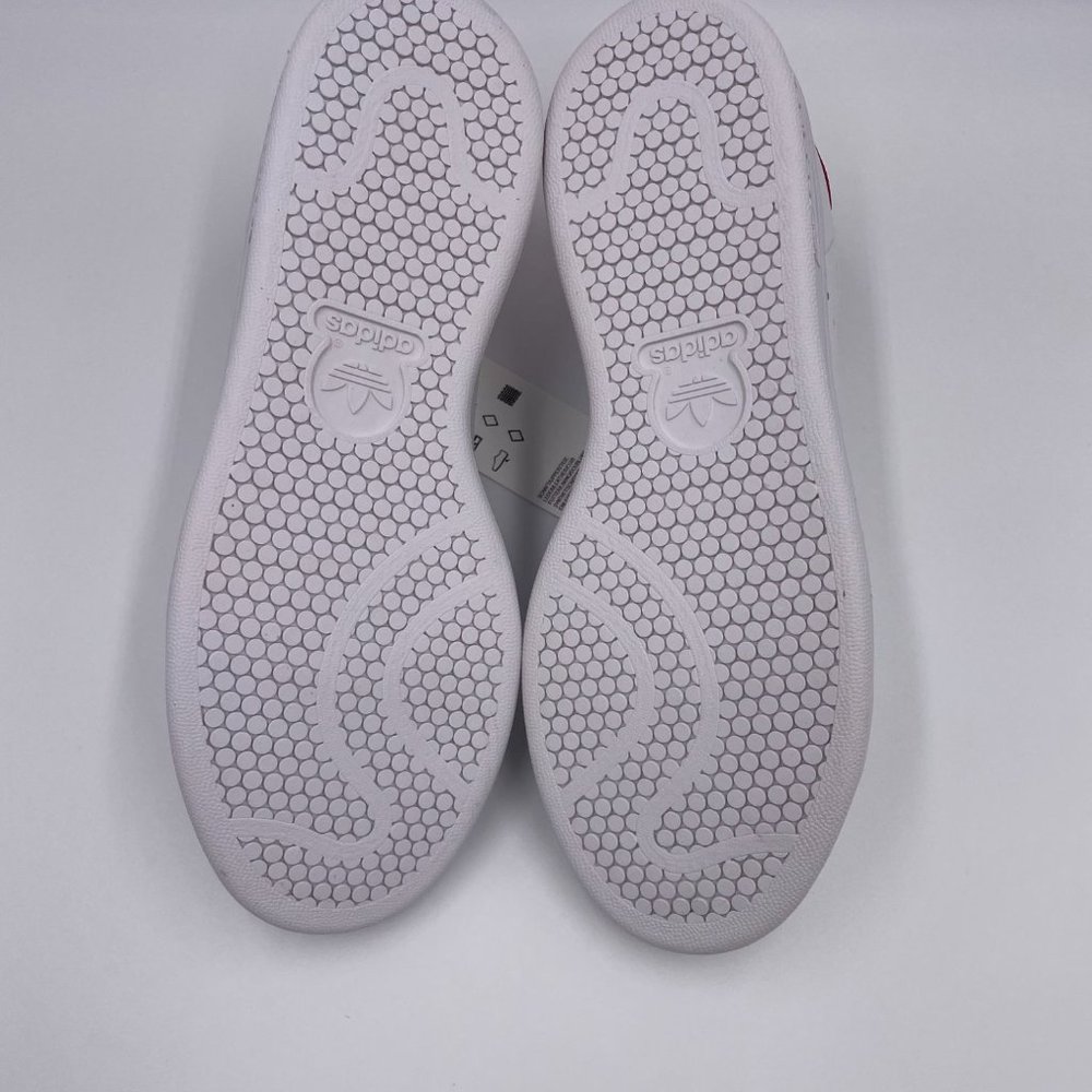adidas Stan Smith White/ Red Womens Shoes - Picture 6 of 8